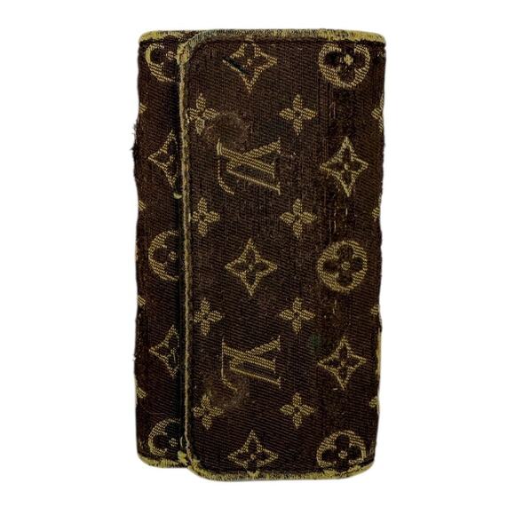 Louis Vuitton 4 Key Holder Mini Lin Authentic 2006 Made in France - Picture 4 of 15